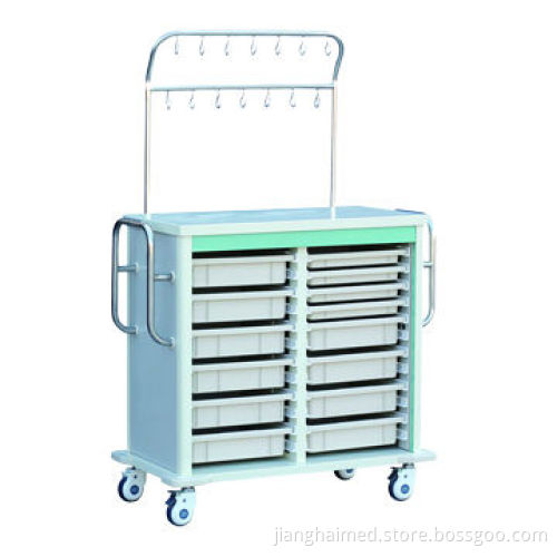 IV treatment trolley, CE, ISO 9001 and 13485 certified, artificial marble table